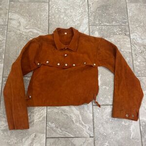Men's Cowhide Leather Welding Capr Size Large